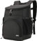 MIER Auslaufsicherer Rucksack Kühler Isolierter Mittagessen Rucksack mit iPad/Tablet Tasche für Männer und Frauen zur Arbeit, Picknick, Wandern, Camping, Strand, Tagesausflüge, 24 Dosen, Schwarz