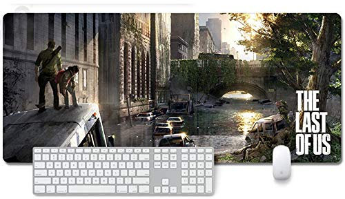 The Last of us Part XXL Anime Alfombrilla para ratón 900 x 400 mm - Speed Gaming Mousepad - Mouse Pad para Ordenador - 3mm Goma Antideslizante, para Gamers Ordenador, PC y Laptop, F