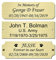 3 W x 1 H Personalized Custom Engraved Brushed Gold Solid Brass Plate Frame Name Label Art Tag for Frames with Adhesive Backing or Screws (Brass)