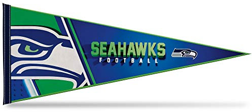 Rico Industries NFL Football Seattle Seahawks Primary Filz-Wanddekoration, 30,5 x 76,2 cm, ideal für Zuhause/Schlafzimmer/Männerhöhle