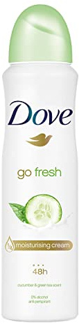 Antitranspirant-Deo „Go Fresh“ von Dove - Gurke, Sprühflasche