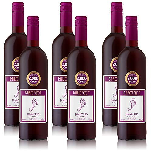 6er Vorteils-Weinpaket - Jammy Red - Barefoot