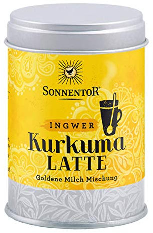 Sonnentor - Kurkuma Latte Ingwer bio Dose - 60 g - 5er Pack