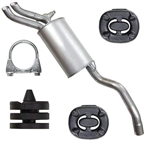 Adamot Endschalldämpfer Auspuff Endtopf für Mercedes 260 280 300 320 W124 C124 2.6 2.8 3.0 3.2