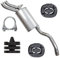 Adamot Endschalldämpfer Auspuff Endtopf für Mercedes 260 280 300 320 W124 C124 2.6 2.8 3.0 3.2