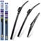 alca Germany Fits Vauxhall Astra H Hatchback 2004-2010 Set of 3 Windscreen Wiper Blades Super Flat Front Rear 2218SL 12J ASF2218SL12J
