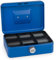 Sax Geldkassette mit Zahlenschloss, extra Starkes Schloss, 25 x 18 x 9cm, Large, Blau
