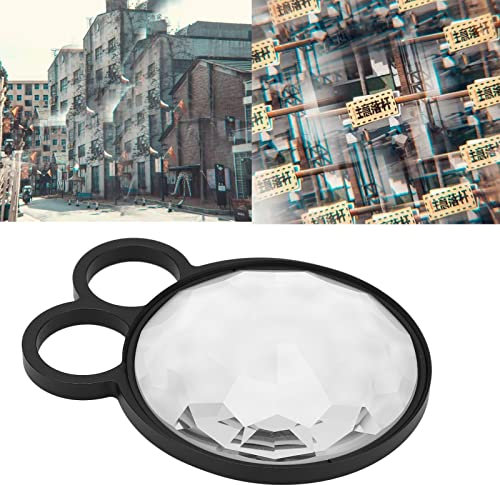 Akozon 77mm Kaleidoscope Prism Camera Glass Filter, Kaleidoscope Glass Prism Camera Filters Variable Number of Subjects SLR Photography Accessories Special Effects Filter Handheld Camera Filter