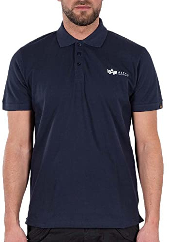 Alpha Industries Basic Polo SL Poloshirt für Herren Rep.Blue