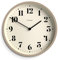 NEWGATE® Number Four Theatre Wanduhr | Moderne runde Uhr | 30cm | Stein | Dekorative Zahlen | Ideal für Küche, Wohnzimmer oder Büro