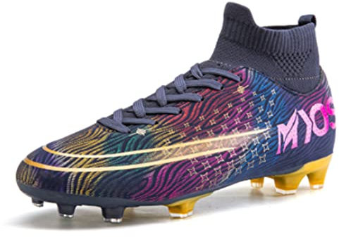 Scarpe da Calcio Uomo con Tacchetti, Scarpe da Calcetto Leggere Ragazzi, Unisex Scarpe Calcetto Bambini