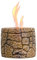 Tisch-Feuerstelle Schüssel – Stein-Effekt, Tisch-Kamin, Innen- und Außendekoration, tragbarer Beton-Reiben, Alkoholbrenner, Smores-Maker für Terrasse, Balkon mit Feuerlöscher