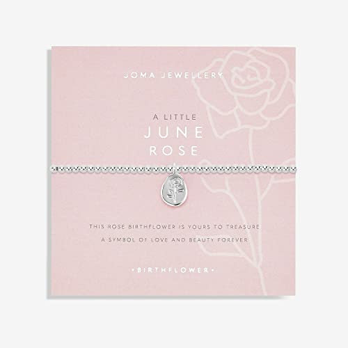 Joma Jewellery A Little June Rose Birthflower Bracelet from