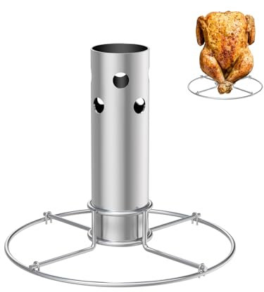 BBQ-PLUS Bierdosenhalter für Char-Broil Big Easy öllose Truthahnfritteuse, Edelstahl Truthahn-Toastständer für CharBroil 4897766R06, unverzichtbares Raucherzubehör für Grillen im Freien