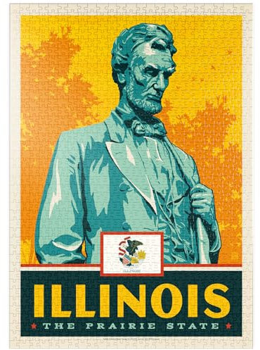 MyPuzzle Illinois: The Prairie State - Premium 1000 Teile Puzzle - MyPuzzle Sonderkollektion von Anderson Design Group
