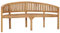 KTHLBRH Sitzbank in Bananen-Form 180 cm Massivholz Teak, Rasen Bank Garten Bank Park Bank Terrassenbank für Gärten, Balkone, Terrassen, Parks