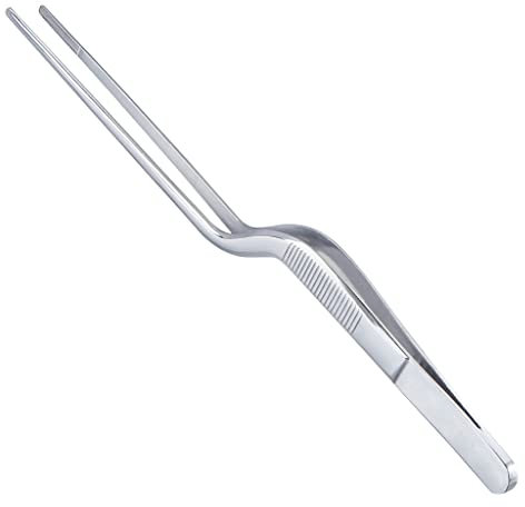 Pinzas de acero inoxidable para cocina culinaria de pinza, cocina y chapado de alimentos por Chef Fine Workmanship cómodas ergonómicas