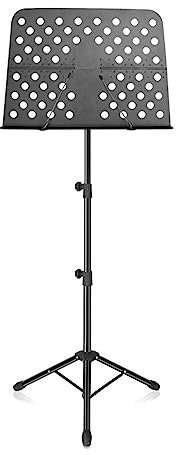 ZGPjubilant Notenhalter, Tragbarer Notenständer mit Tragetasche, Höhenverstellbar, Stabil, Mit Seiten, Zusammenklappbares Stativ, Für Gitarre, Klavier