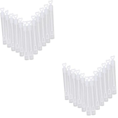 VICASKY 60stücke Herzform Seifenblasenflaschen Leere Bubble Flasche Für Hochzeiten Feiern Und Junge Mädchen Spaß Leicht Tragbar Und Sicher Für Besondere Anlässe