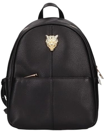 Plein Sport Rucksack mit mehreren Taschen, schwarz, Schwarz , C