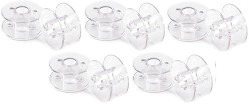 cyclingcolors 10x Nähmaschinenspule aus Kunststoff transparente, 11,4x20,4x6mm