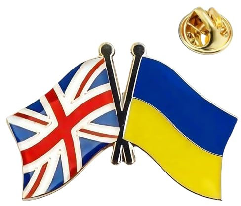 UK Ukrainian Flag Enamel Pin,Britain and Ukraine Friendship Badge,UK Ukraine Flag Pin Badge,British Ukraine Flag Badge Brooch,UK Ukraine Friendship Flag Badge,International Friendship Enamel Pins