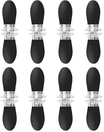 Lot de 8 supports pour épis de maïs en acier inoxydable - Noir - Pour barbecue et cuisine - Double dents - Antidérapants - Réutilisables