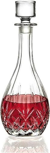 GAOAZHEN Decanter Whiskey Decanter Wine Decanter Wine Decanter High- Grade Simple Crystal Glass Engraved Wine Decanter
