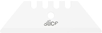SLICE 10524 | Ersatzklingen | Keramik | Finger-freundlich & rostfrei | Ersatzklingen für SLICE Cutter | Trapezklingen abgerundet | langlebig, unmagnetisch & präzise