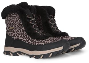 Mountain Warehouse Ohio Gemusterte Damen Thermoschuhe Schwarz (Gedruckt) Damen-Schuhgröße 39 EU