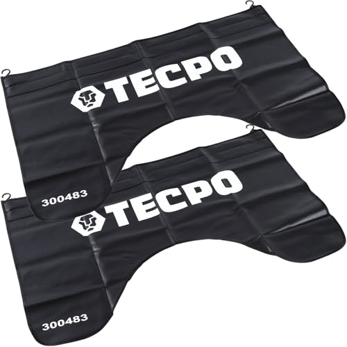 TECPO 2x Universal Kotflügelschoner magnetisch mit Haken Schutz gegen Kratzer Beulen 63x100cm KFZ Schutz