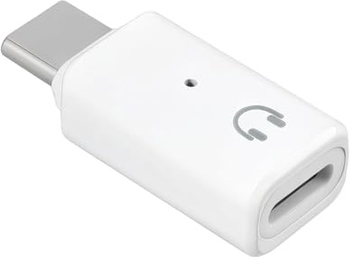 Adaptador Light-Ning a USB C Audio, Conversor Tipo C Macho a Light-Ning Hembr para Auriculares, Convertidor Audio Compatible con Teléfono Tablet Portátil, Adaptador Compacto para Escucha Música