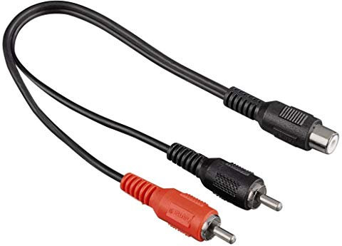 Hama Cinch Y-Kabel Subwoofer-Kabel Y Adapter Verteiler Splitter Chinch CAR HiFi