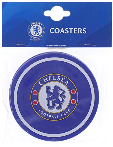 signs-unique Chelsea Football Club set of 2 rubber drinks mats/coasters (bb)