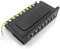 1aTTack.de 367452 Panneau de brassage CAT6 8 ports panneau de distribution noir LSA+ technologie de connexion distribution réseau - RJ45 - TIA 568 A/B - noir