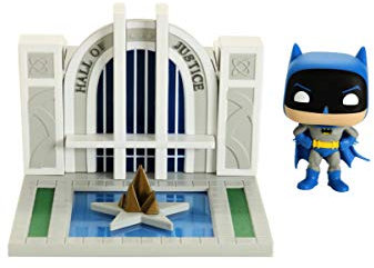 Funko Pop! Towns 80th-Hall of Justice mit Batman - DC Comics - Vinyl-Sammelfigur - Geschenkidee - Offizielle Handelswaren - Spielzeug Für Kinder und Erwachsene - Comic Books Fans