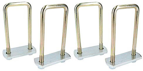 4 Pack M10 50mm x 130mm U-Bolt N-Bolt with Plates & Nuts HIGH TENSILE