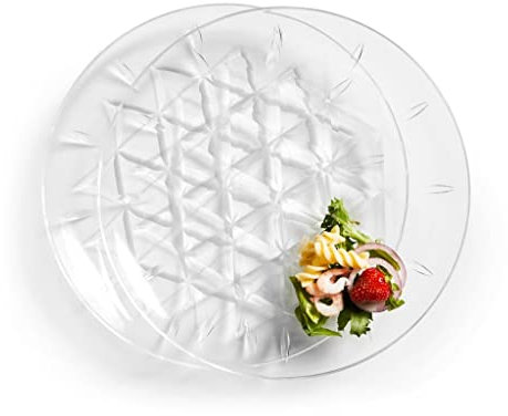 Sagaform Unisex – Erwachsene Picknick Teller, klar, 26cm