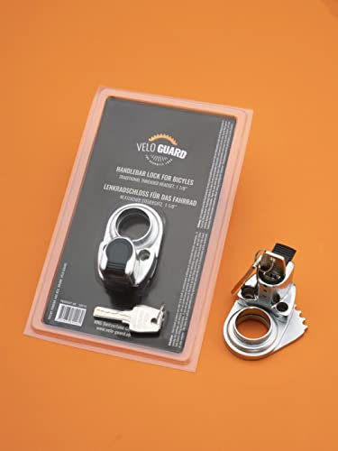 Velo Unisex – Erwachsene Guard Lenkradschloss, Silber, 1 18 Zoll