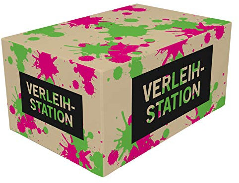 Vinyl Palettenhusse Verleihstation - für 4 Paletten - 120 x 80 x 58 cm - dekorative Abdeckung - Einsatz Indoor & Outdoor