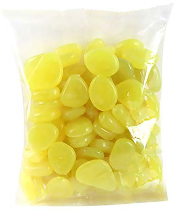 Cestor 100 Stücke Leuchtende Kieselsteine,Leuchtsteine Outdoor Steine leuchtsteine Fluoreszierende Nachtleuchtend Steine für Aquarium Garten Pathway Yard Aquarium Dekoration,Gelb