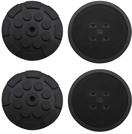 OTOTEC 4 almohadillas de goma para brazo de 11 mm de diámetro del agujero universal negro para elevación, almohadillas redondas de goma de 120 x 17 mm para accesorios de elevación de elevación de