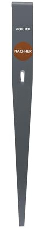bellissa Bodenanker-Fixierung Rasenkanten 30er-Set Cortenstahl 20 cm | Robuster Erdspieß feuerverzinkt für zusätzliche Stabilisierung von Beetabgrenzungen, Beeteinfassungen & Beetbegrenzung