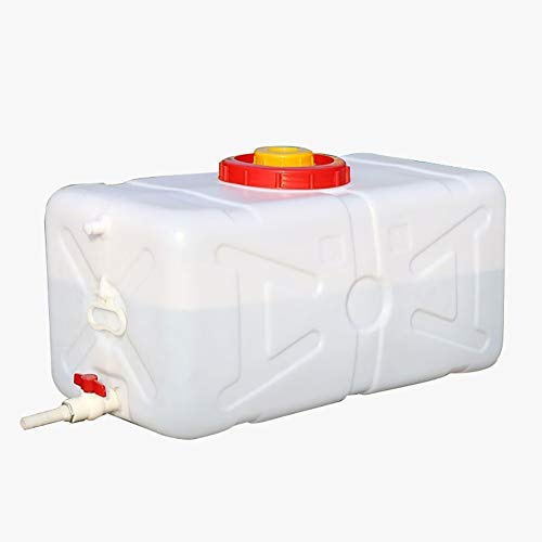 LPLND Bidon Eau Thicken Grande Taille HDOE réservoir de Stockage, Blanc réservoir de Stockage Horizontal rectangulaire, Barbecue extérieur, la randonnée, Pique-Nique (25L / 50L / 100L / 150L)