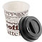 TELEVASO Vaso de cartón para café Vending - Desechables y reciclables - Ideal para Bebidas Calientes como café, té, Leche, infusiones (,Vaso 120 ml 4 oz (1000 uds) + Tapa Traveler)