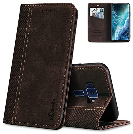 AKABEILA Étui pour Asus ZenFone 8 en cuir de qualité supérieure avec fermeture magnétique, béquille et emplacements pour cartes, protection d'écran et coque antichoc