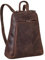 STILORD 'Martha' Lederrucksack Frauen Vintage Daypack Damen Rucksack Elegant und Modern für City Ausgehen Shopping Arbeit Rucksacktasche Leder, Farbe:montero - braun