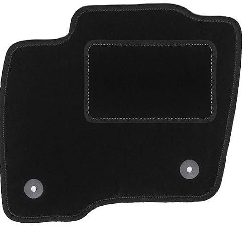 Wielganizator Automatte – Passend für Ford S-MAX MK2 Minivan 2015- – Velours – Autozubehör - Praktische Fußmatte Auto – 1-teilig - schwarz