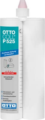 OTTOCOLL P 525 Premium-Turbo-Eckverbinder-Klebstoff 2x310 ml Doppelkartusche C7012 RAL 7013