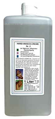 sonntagseifen Handwaschcreme Nr. 2, Handwaschpaste, pH-hautneutral, biologisch abbaubar, für Spender geeignet, 1 Liter